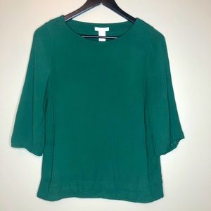 H&M blouse green small